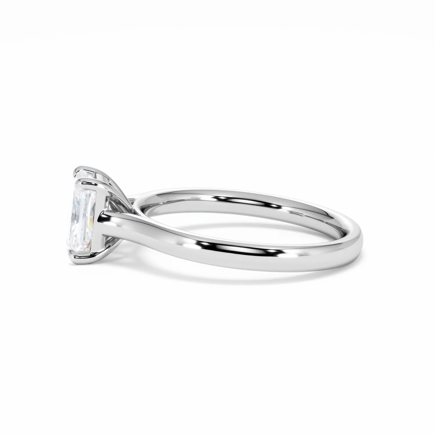 Amora Radiant 1.00ct Lab Diamond Engagement Ring F/VS1 Set in 18K White Gold - Image 71
