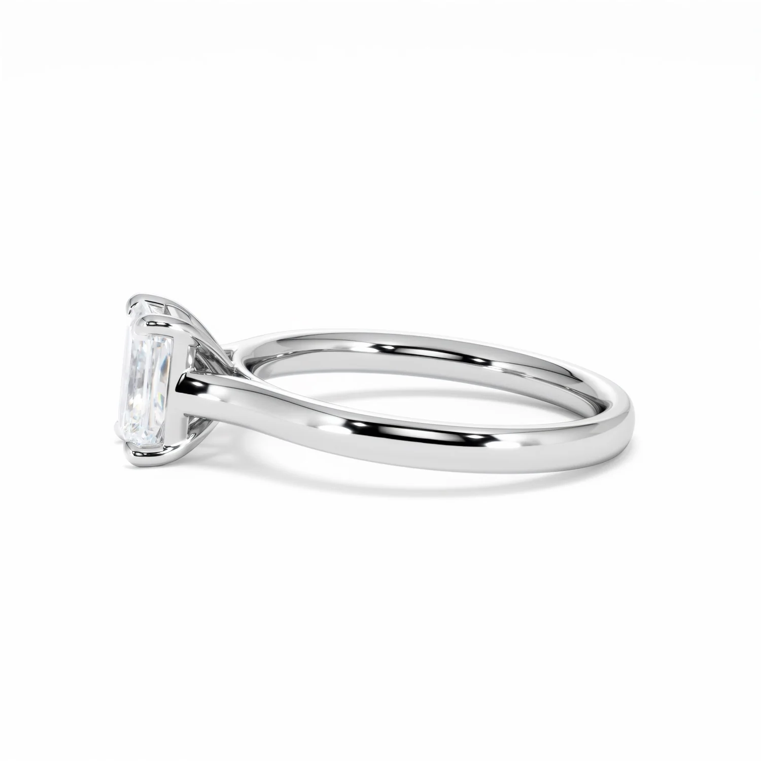 Amora Radiant 1.00ct Lab Diamond Engagement Ring F/VS1 Set in 18K White Gold - Image 72
