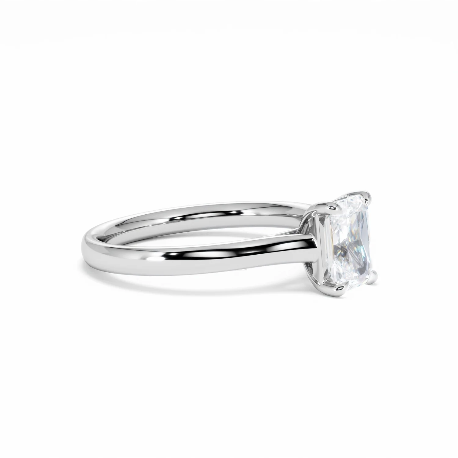 Amora Radiant 1.00ct Lab Diamond Engagement Ring F/VS1 Set in Platinum - Image 22