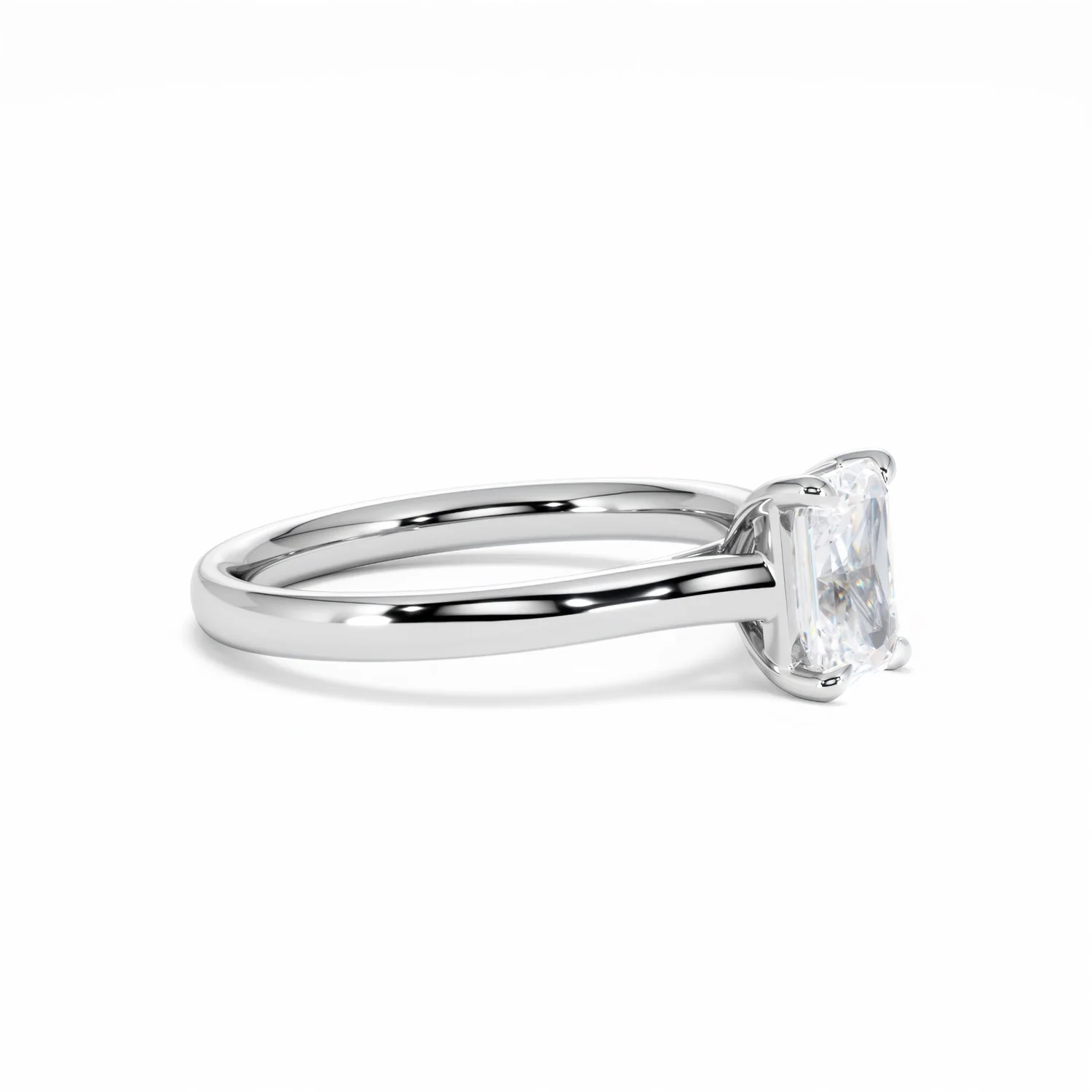 Amora Radiant 1.00ct Lab Diamond Engagement Ring F/VS1 Set in Platinum - Image 23