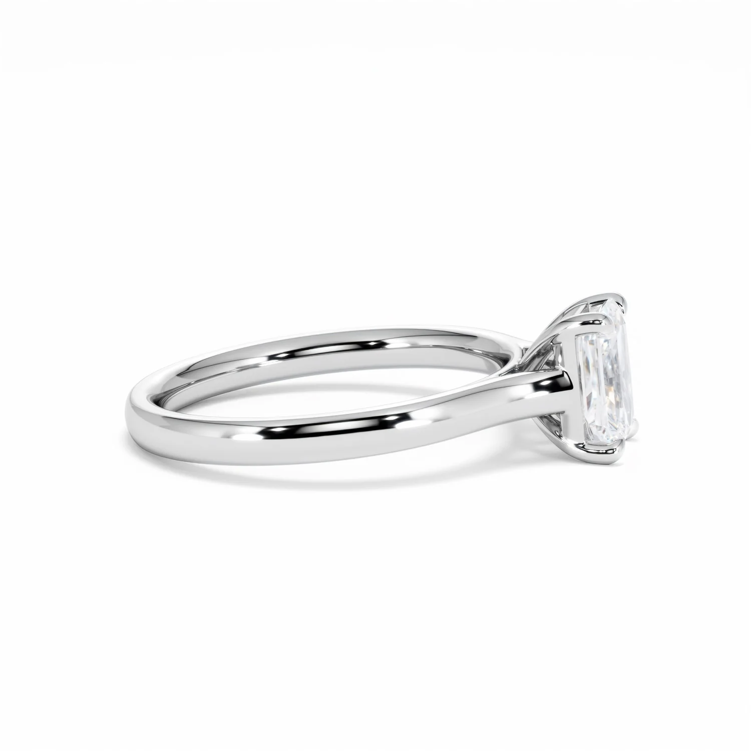 Amora Radiant 1.00ct Lab Diamond Engagement Ring F/VS1 Set in Platinum - Image 27