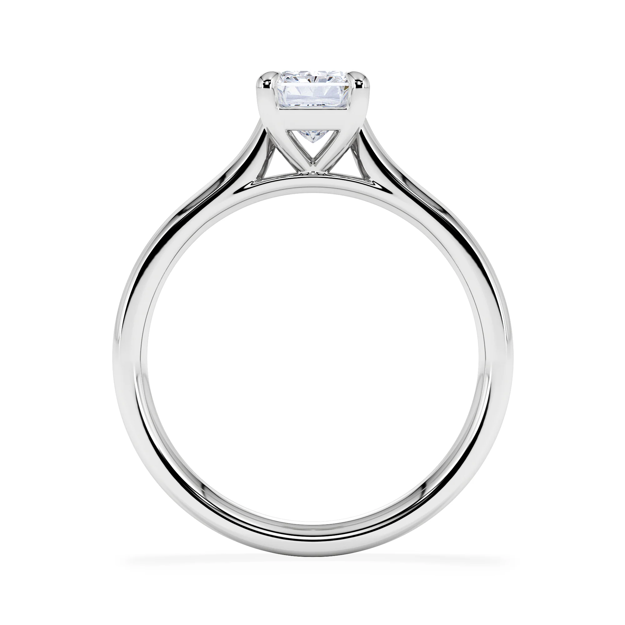 Amora Radiant 1.00ct Lab Diamond Engagement Ring F/VS1 Set in Platinum - Image 3