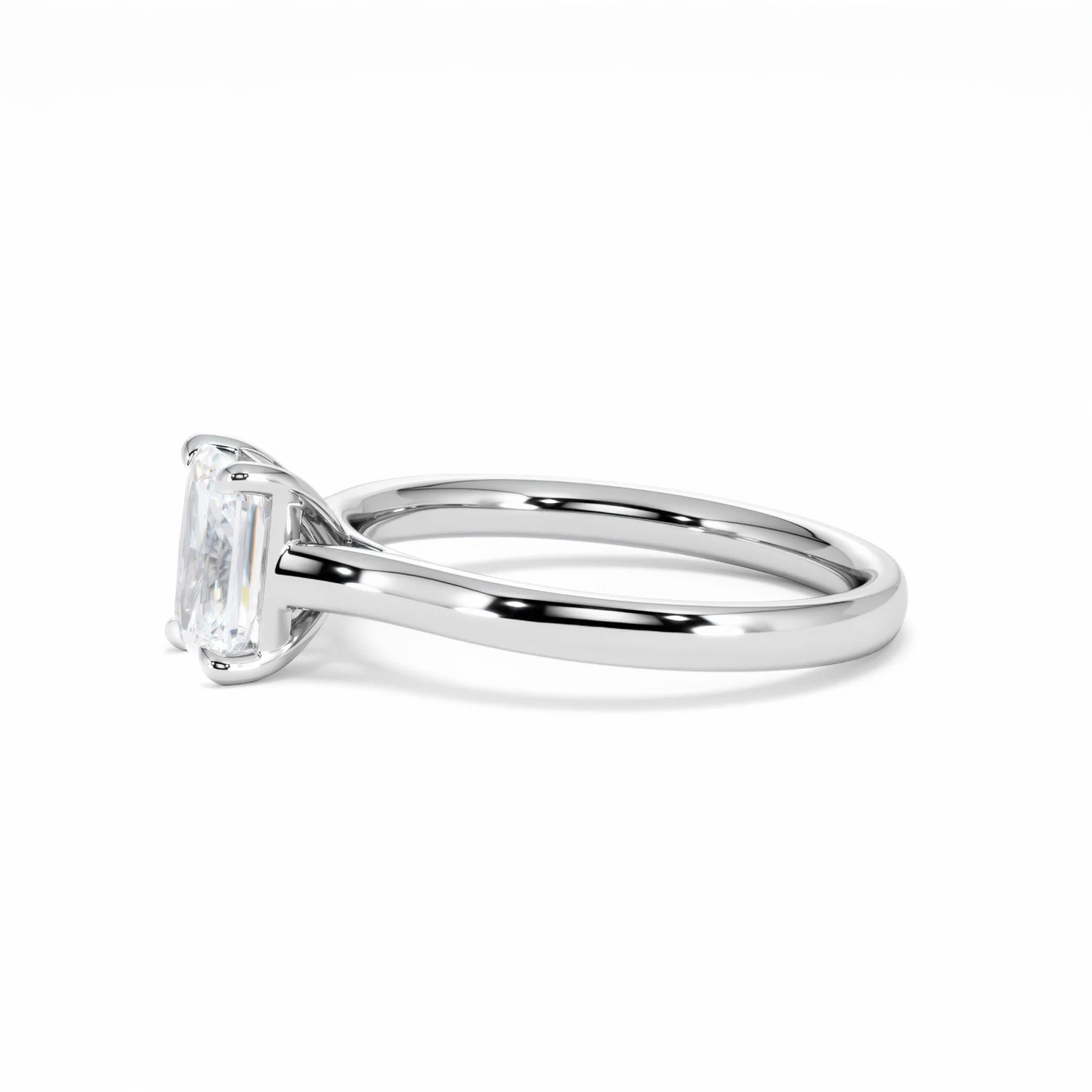 Amora Radiant 1.00ct Lab Diamond Engagement Ring F/VS1 Set in Platinum - Image 74