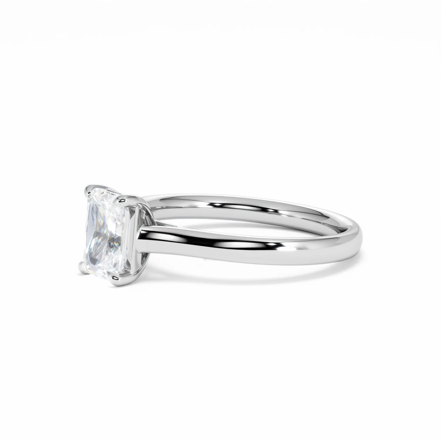 Amora Radiant 1.00ct Lab Diamond Engagement Ring F/VS1 Set in Platinum - Image 78