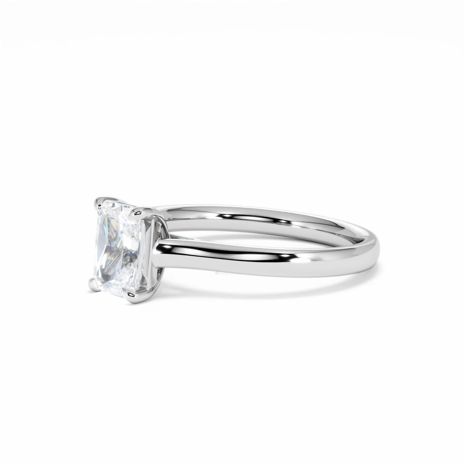 Amora Radiant 1.00ct Lab Diamond Engagement Ring F/VS1 Set in Platinum - Image 79