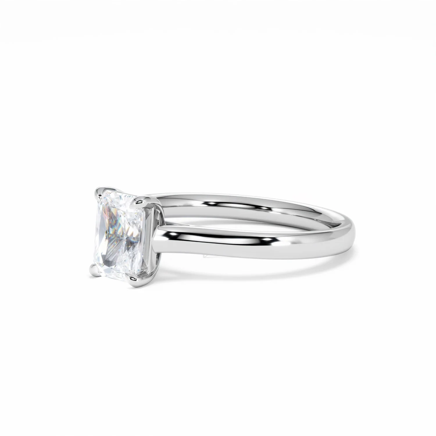 Amora Radiant 1.00ct Lab Diamond Engagement Ring F/VS1 Set in Platinum - Image 80
