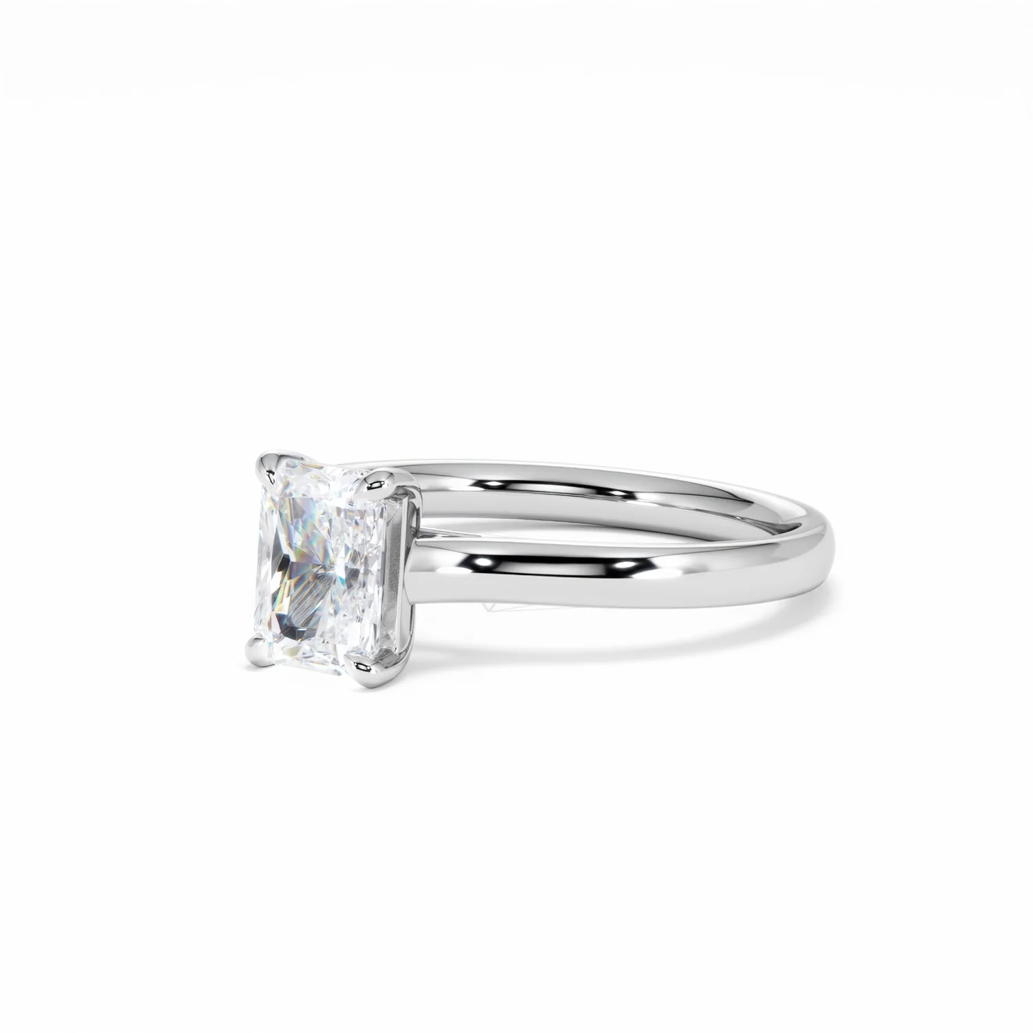Amora Radiant 1.00ct Lab Diamond Engagement Ring F/VS1 Set in Platinum - Image 82