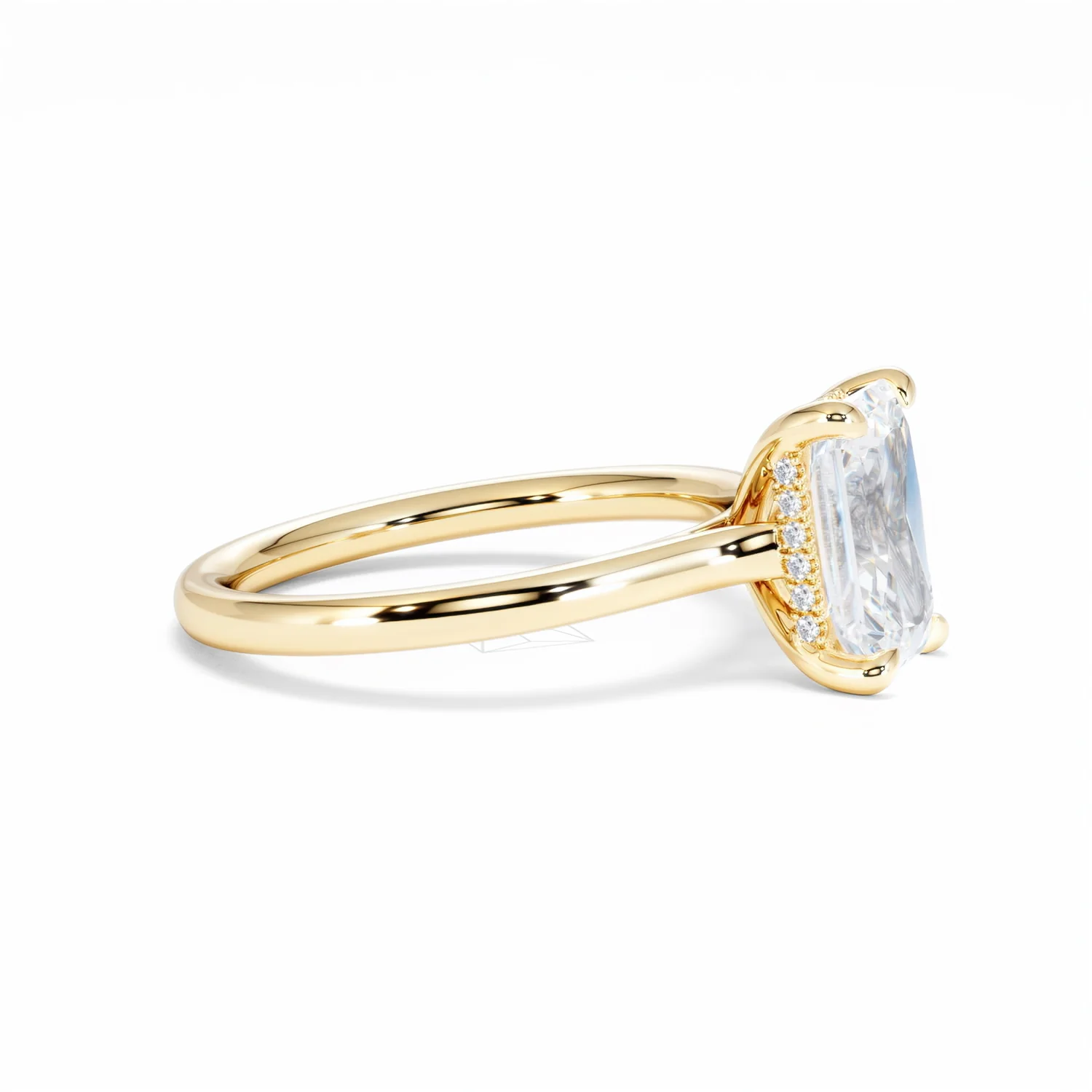 Amora Radiant 2.00ct Hidden Halo Lab Diamond Engagement Ring F/VS1 Set in 18K Gold - Image 25
