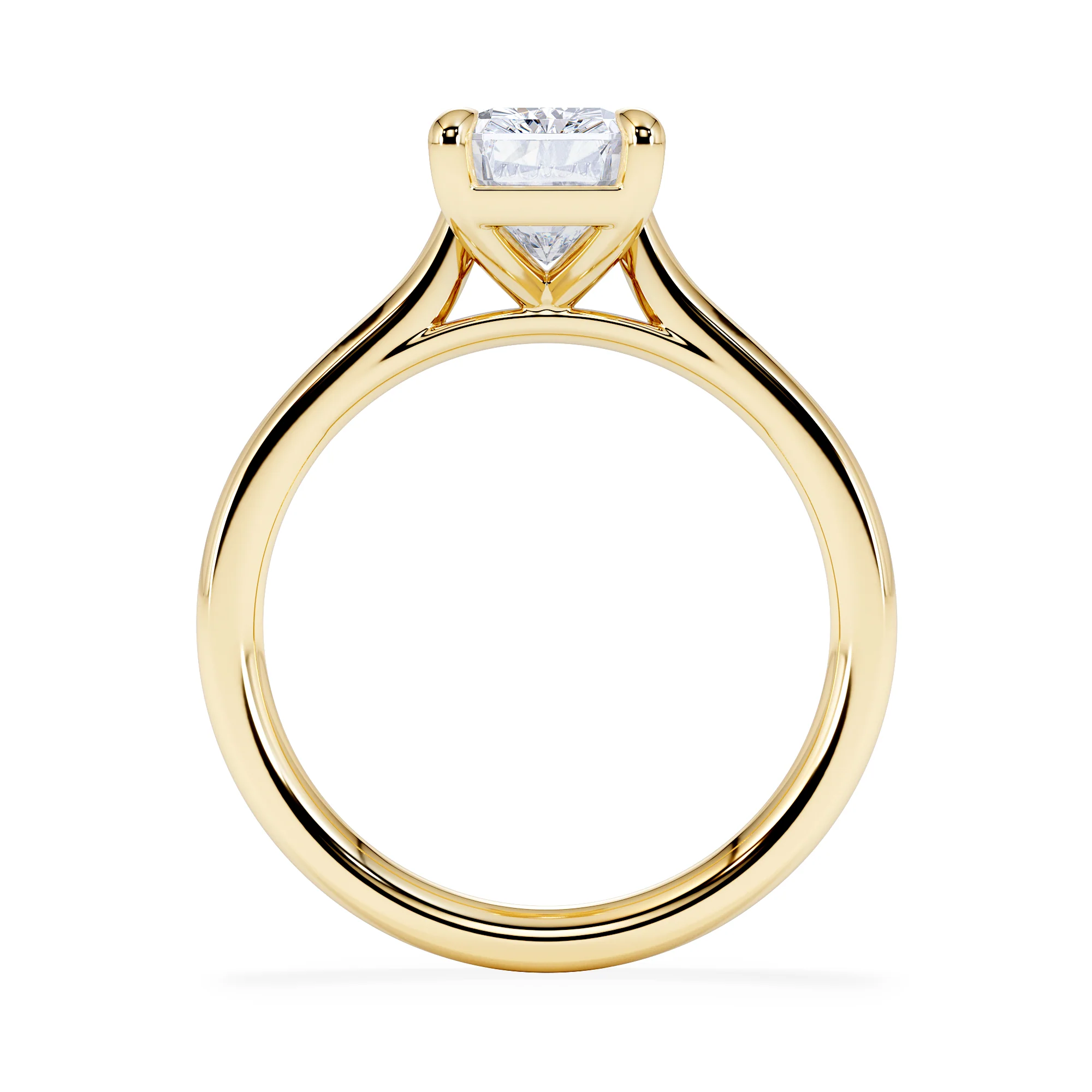 Amora Radiant 2.00ct Hidden Halo Lab Diamond Engagement Ring F/VS1 Set in 18K Gold - Image 3