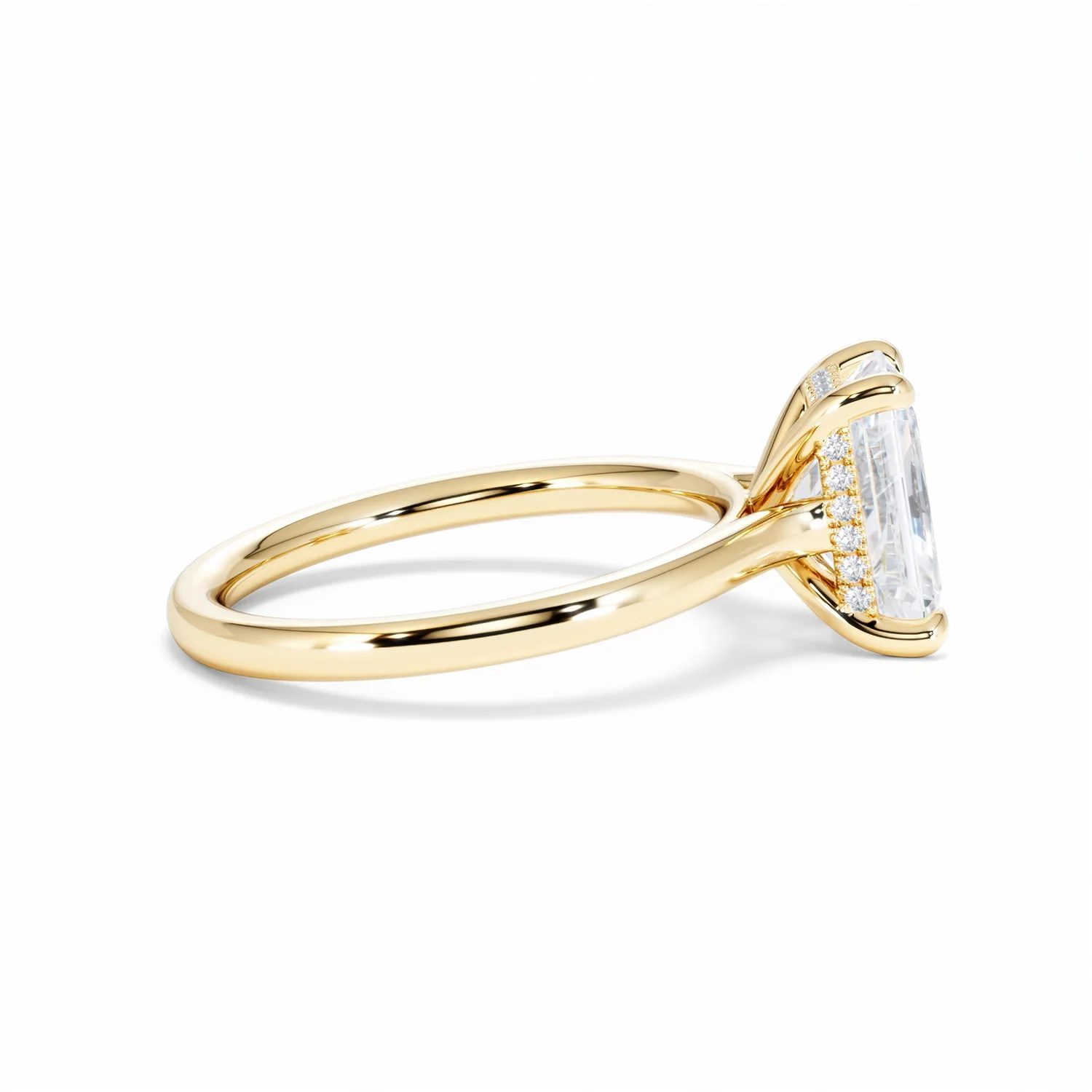 Amora Radiant 2.00ct Hidden Halo Lab Diamond Engagement Ring F/VS1 Set in 18K Gold - Image 30