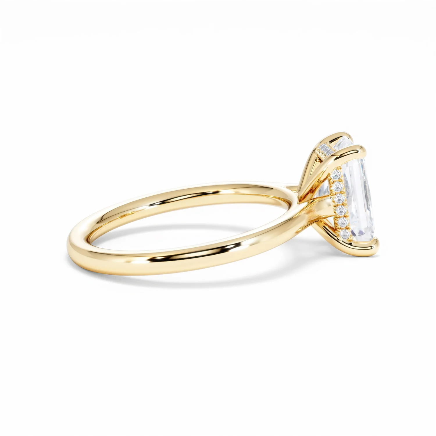 Amora Radiant 2.00ct Hidden Halo Lab Diamond Engagement Ring F/VS1 Set in 18K Gold - Image 32