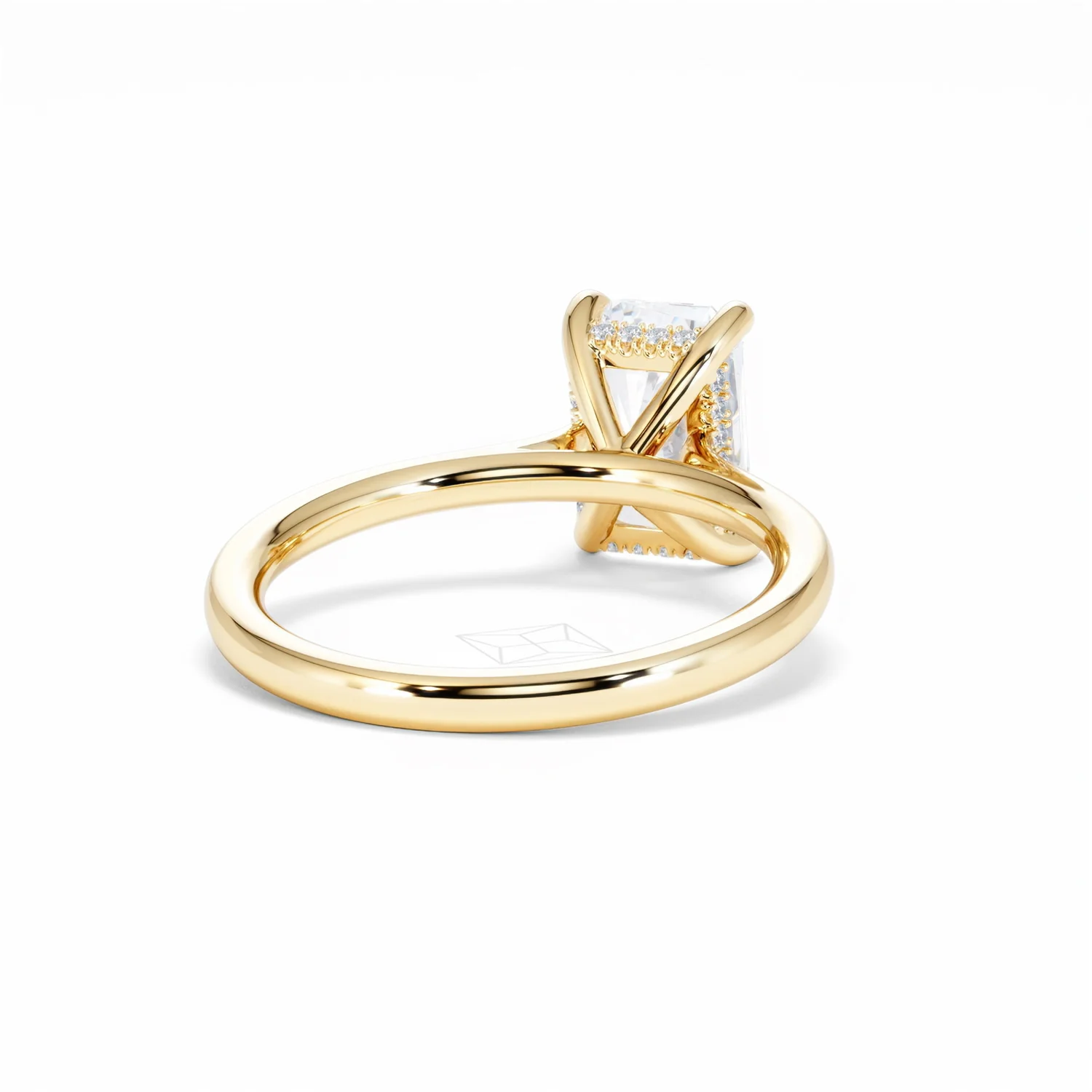 Amora Radiant 2.00ct Hidden Halo Lab Diamond Engagement Ring F/VS1 Set in 18K Gold - Image 45