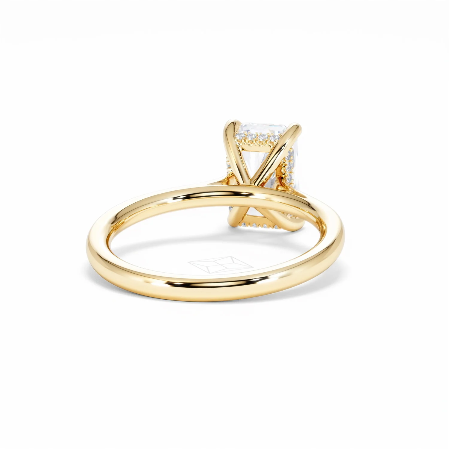 Amora Radiant 2.00ct Hidden Halo Lab Diamond Engagement Ring F/VS1 Set in 18K Gold - Image 46