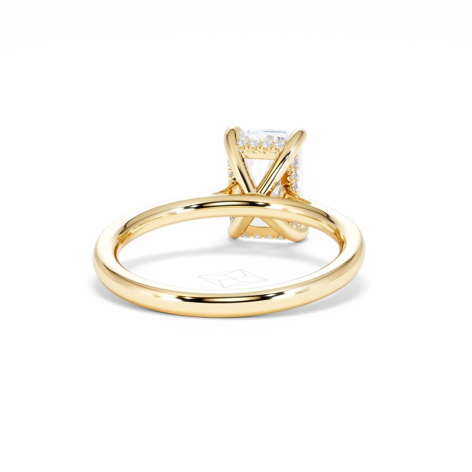 Amora Radiant 2.00ct Hidden Halo Lab Diamond Engagement Ring F/VS1 Set in 18K Gold - Image 47