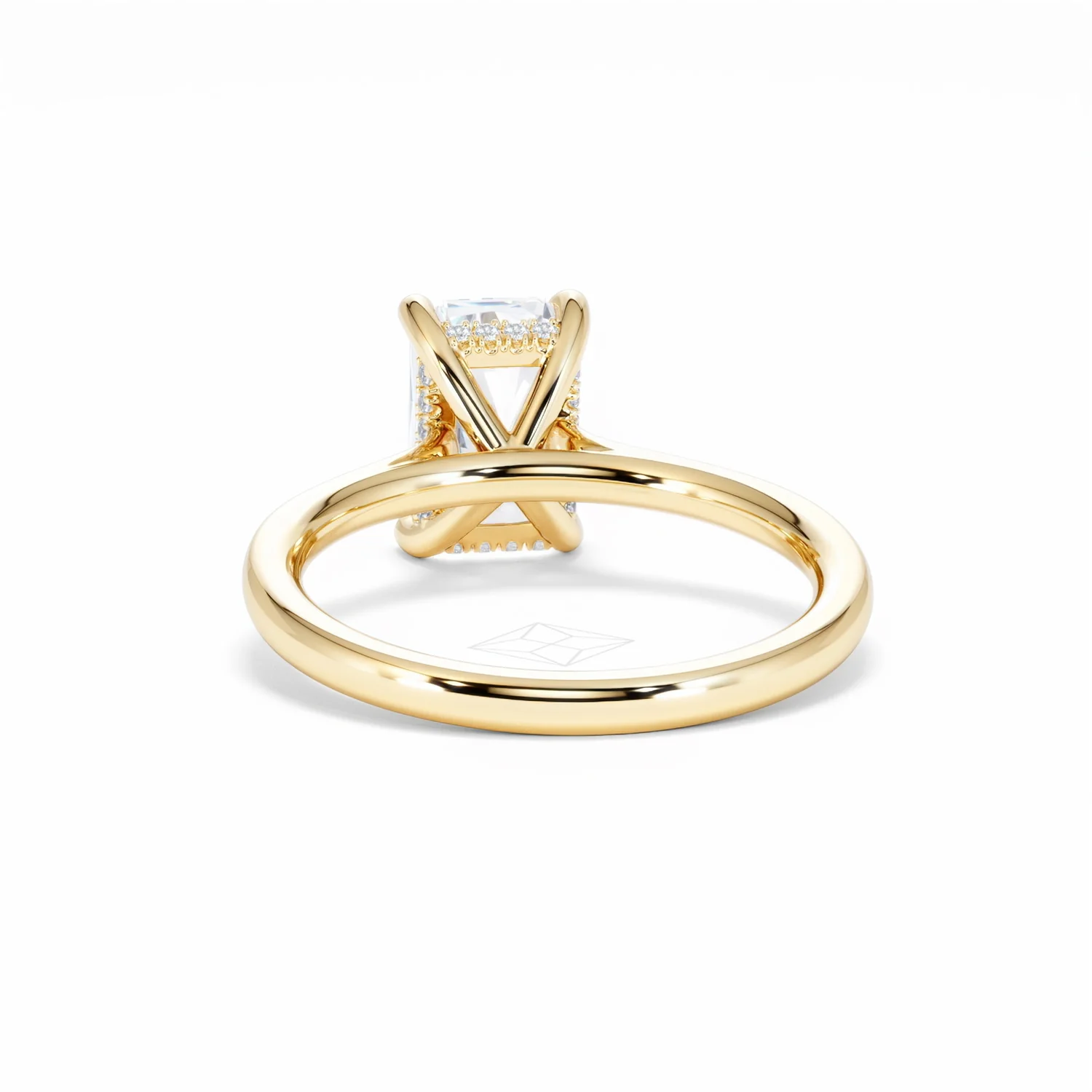 Amora Radiant 2.00ct Hidden Halo Lab Diamond Engagement Ring F/VS1 Set in 18K Gold - Image 52