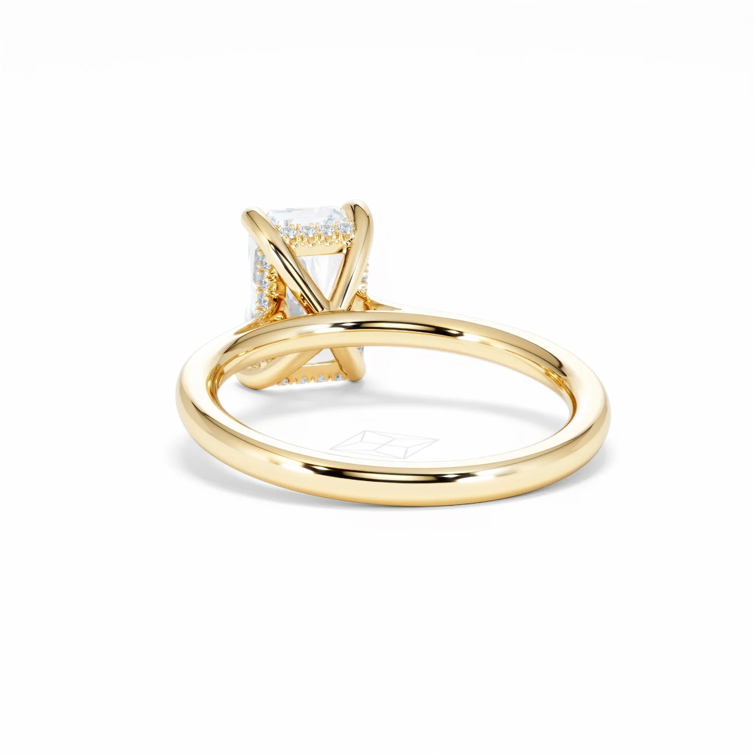 Amora Radiant 2.00ct Hidden Halo Lab Diamond Engagement Ring F/VS1 Set in 18K Gold - Image 54