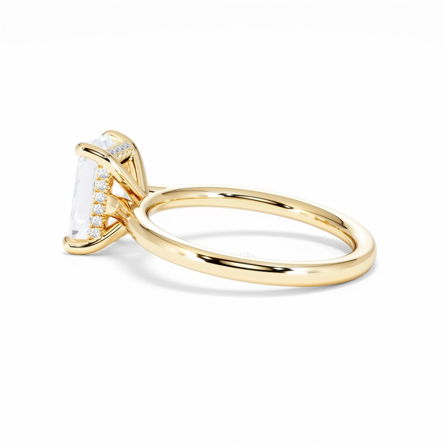 Amora Radiant 2.00ct Hidden Halo Lab Diamond Engagement Ring F/VS1 Set in 18K Gold - Image 65