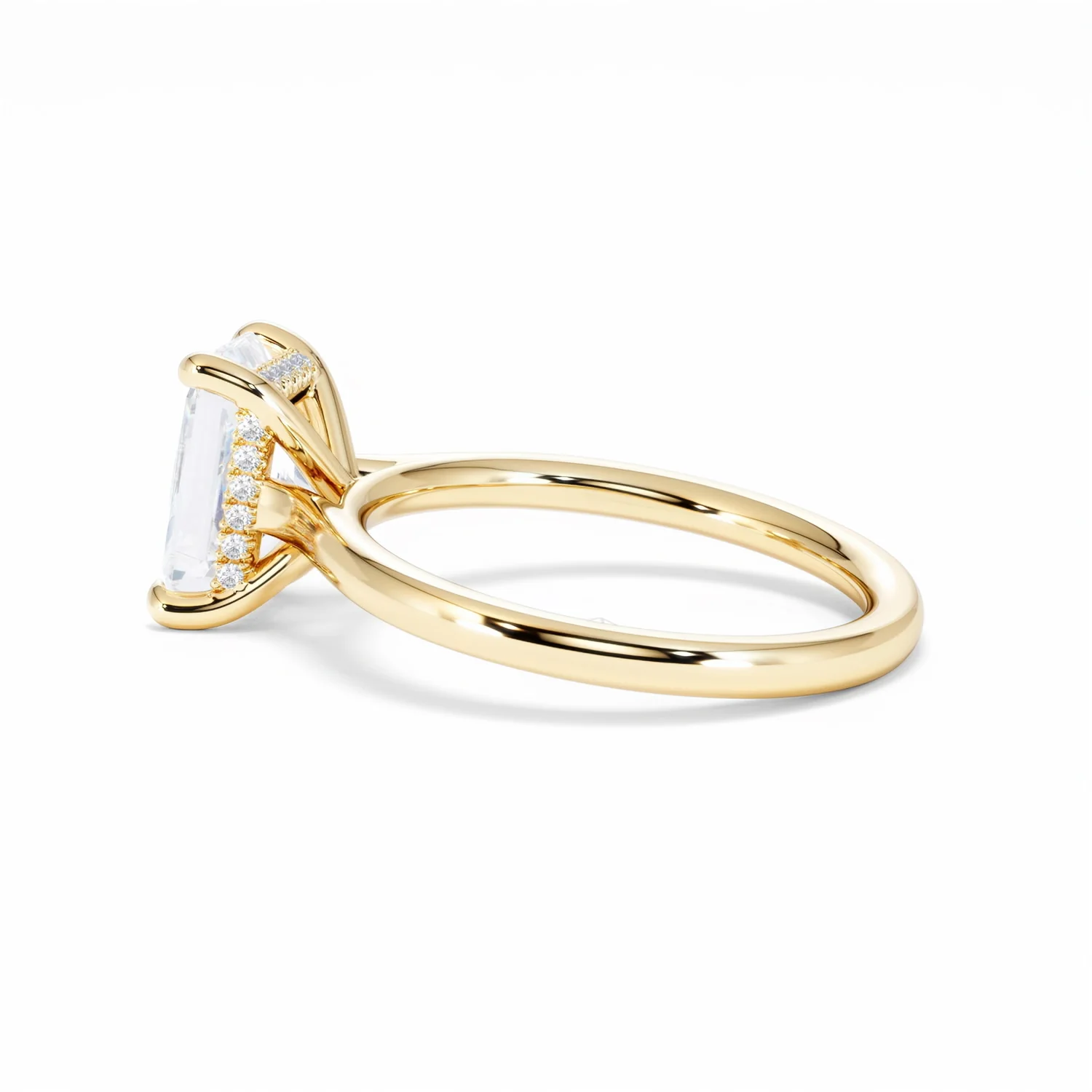 Amora Radiant 2.00ct Hidden Halo Lab Diamond Engagement Ring F/VS1 Set in 18K Gold - Image 66