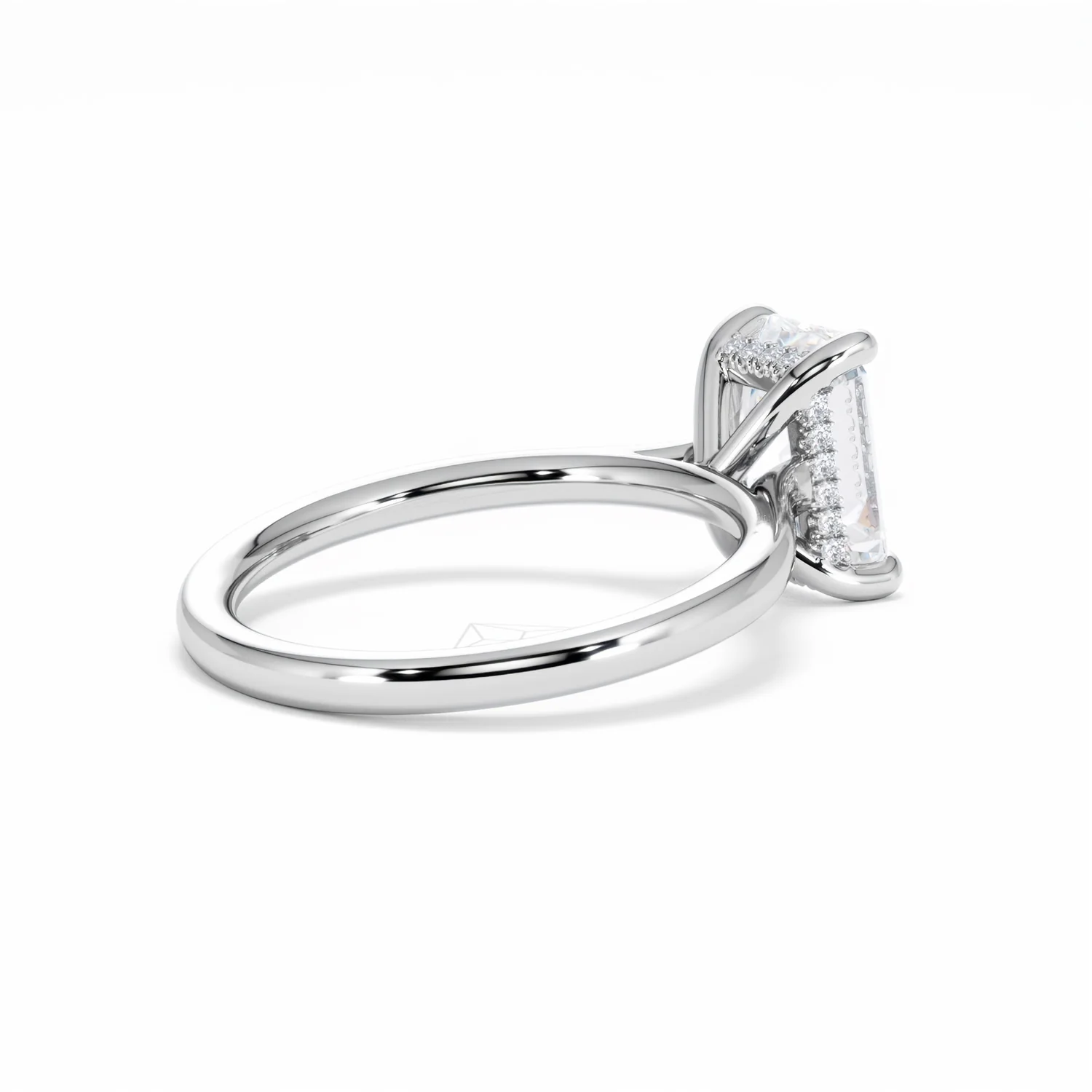 Amora Radiant 2.00ct Hidden Halo Lab Diamond Engagement Ring F/VS1 Set in 18K White Gold - Image 38
