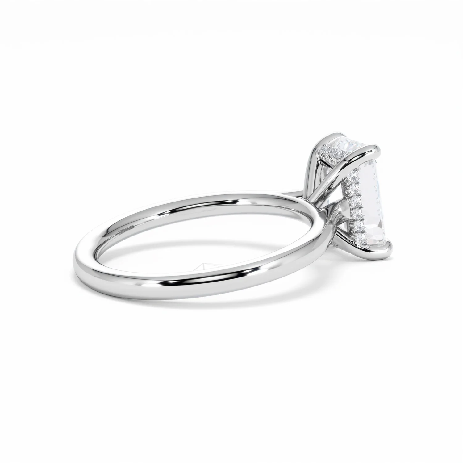 Amora Radiant 2.00ct Hidden Halo Lab Diamond Engagement Ring F/VS1 Set in Platinum - Image 36