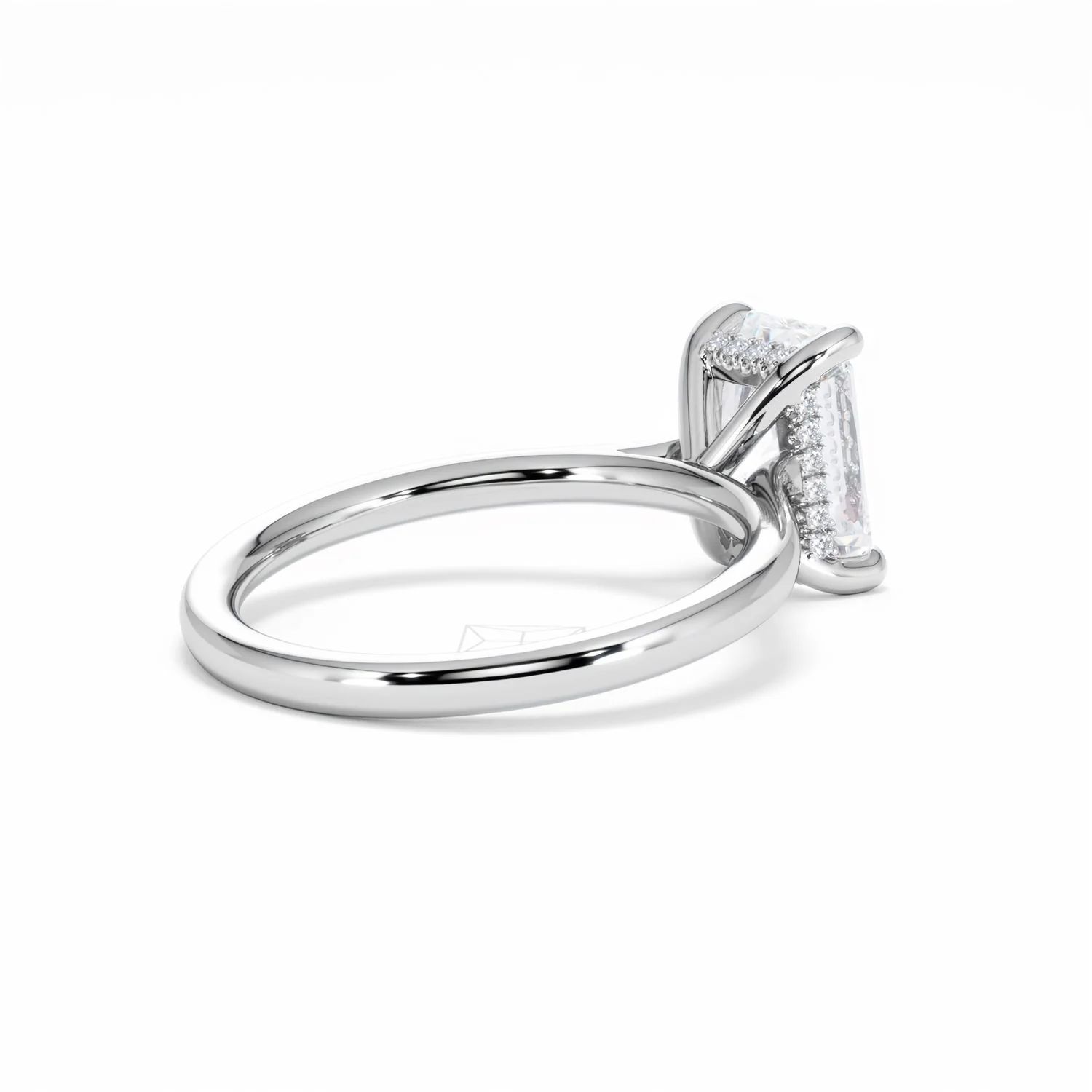 Amora Radiant 2.00ct Hidden Halo Lab Diamond Engagement Ring F/VS1 Set in Platinum - Image 39