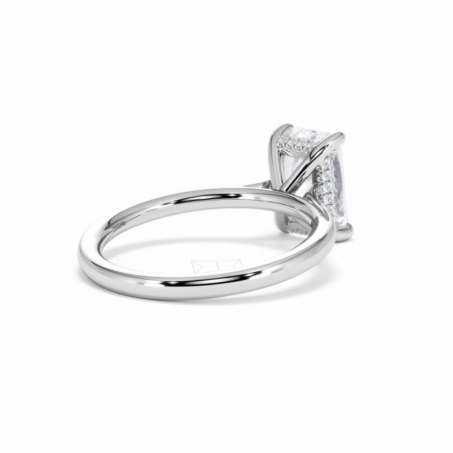 Amora Radiant 2.00ct Hidden Halo Lab Diamond Engagement Ring F/VS1 Set in Platinum - Image 41