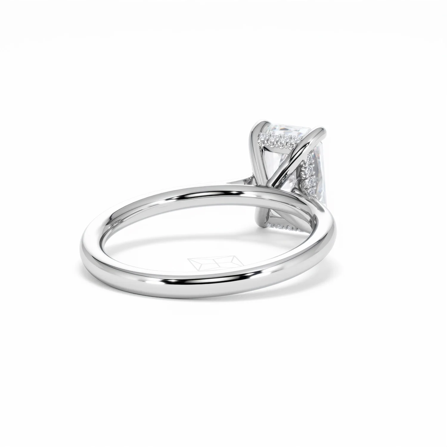 Amora Radiant 2.00ct Hidden Halo Lab Diamond Engagement Ring F/VS1 Set in Platinum - Image 43