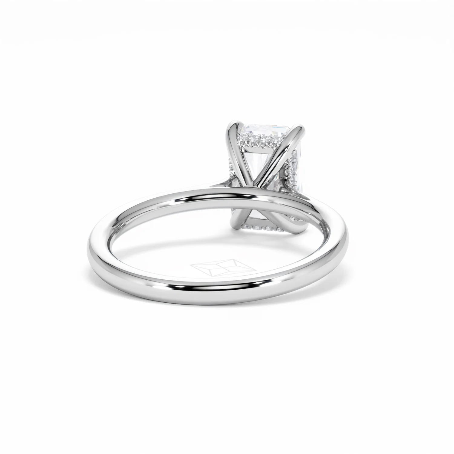 Amora Radiant 2.00ct Hidden Halo Lab Diamond Engagement Ring F/VS1 Set in Platinum - Image 46
