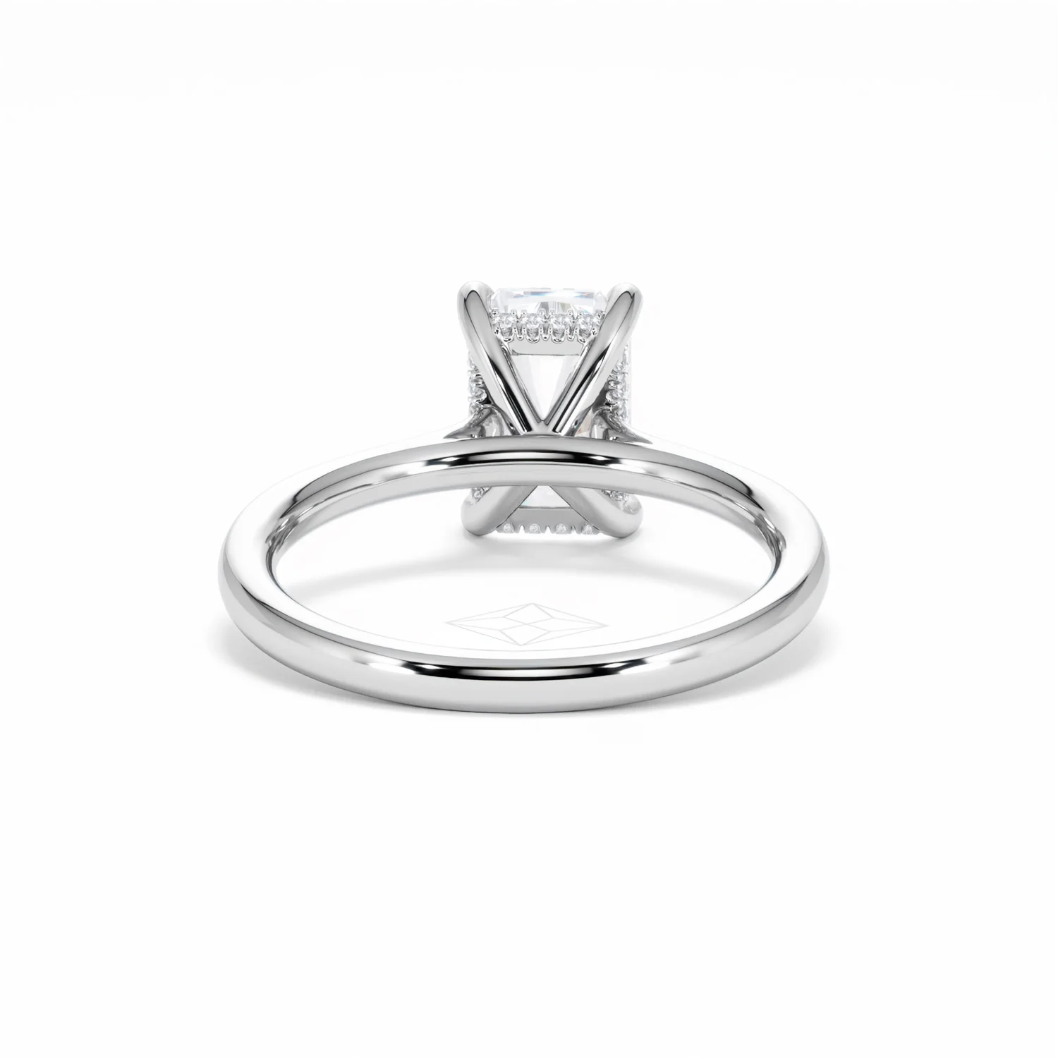 Amora Radiant 2.00ct Hidden Halo Lab Diamond Engagement Ring F/VS1 Set in Platinum - Image 49