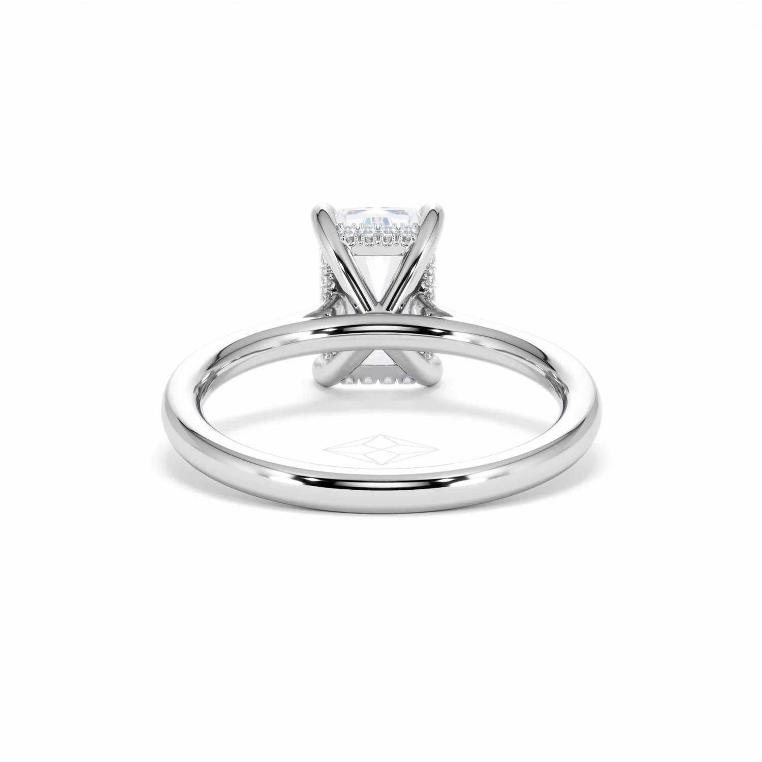 Amora Radiant 2.00ct Hidden Halo Lab Diamond Engagement Ring F/VS1 Set in Platinum - Image 50