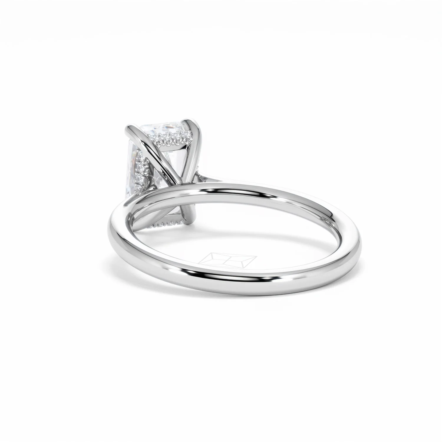 Amora Radiant 2.00ct Hidden Halo Lab Diamond Engagement Ring F/VS1 Set in Platinum - Image 56