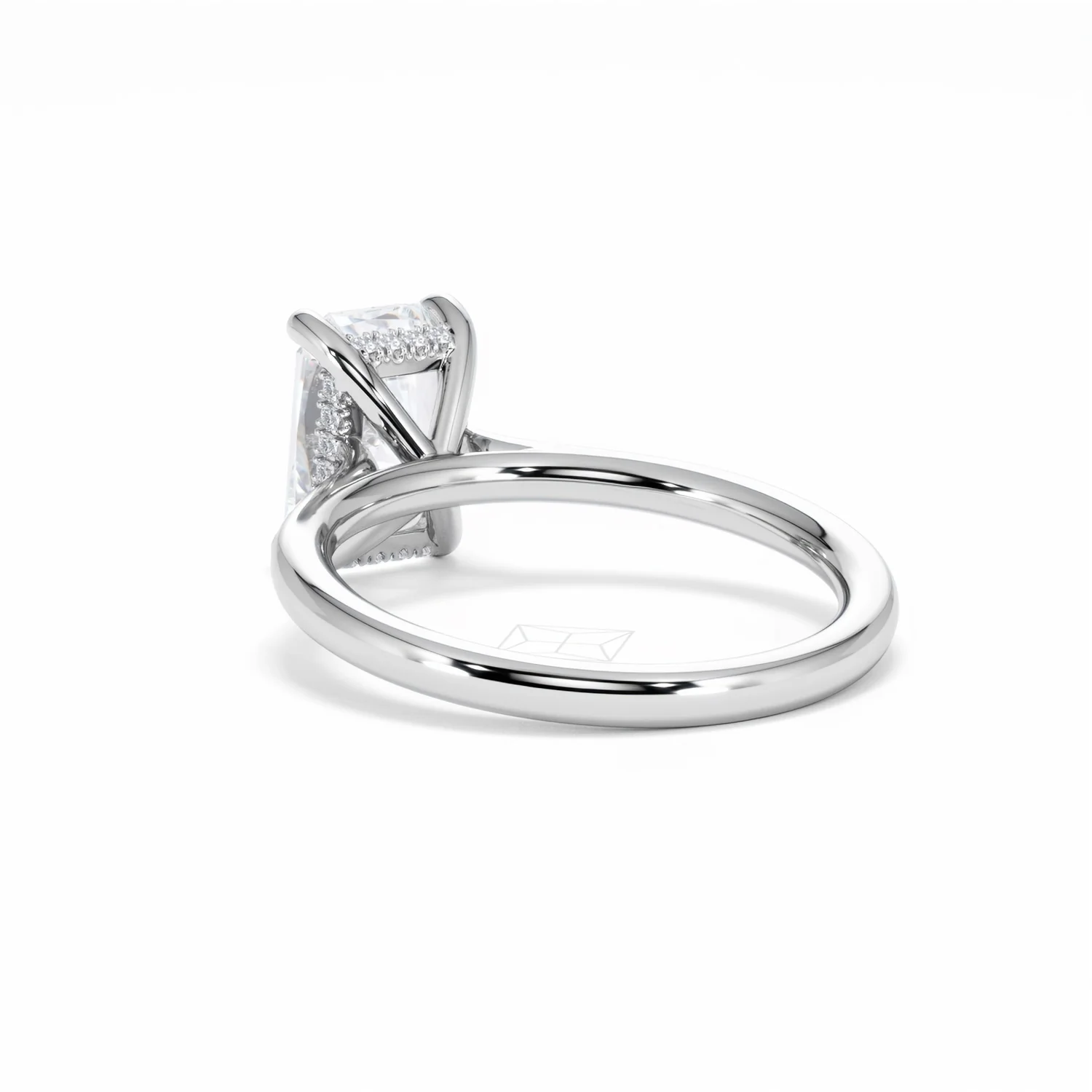 Amora Radiant 2.00ct Hidden Halo Lab Diamond Engagement Ring F/VS1 Set in Platinum - Image 57