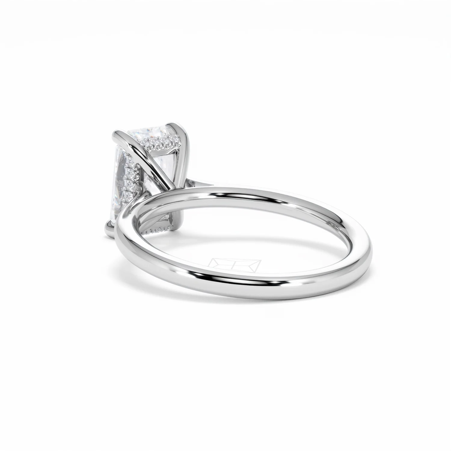Amora Radiant 2.00ct Hidden Halo Lab Diamond Engagement Ring F/VS1 Set in Platinum - Image 58
