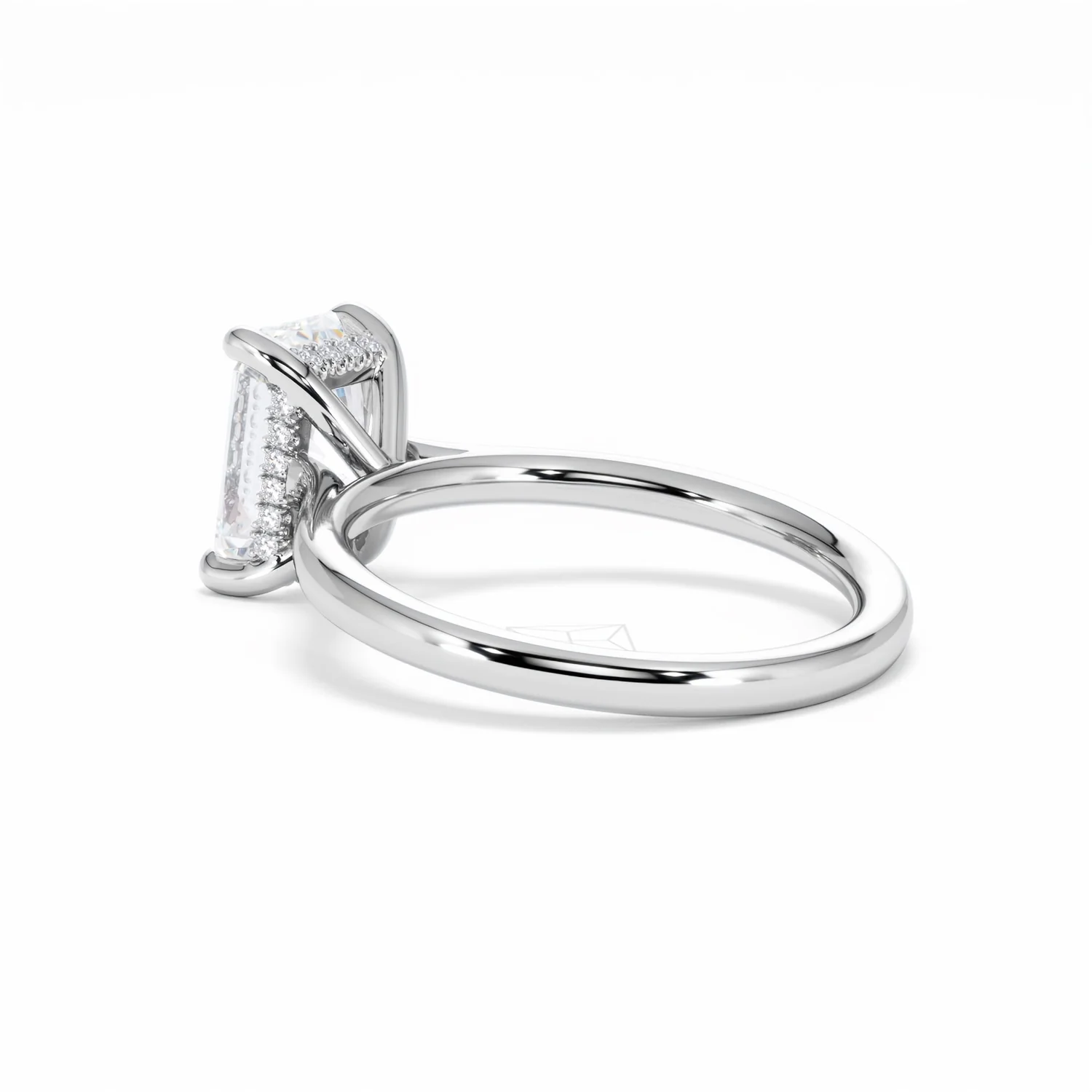 Amora Radiant 2.00ct Hidden Halo Lab Diamond Engagement Ring F/VS1 Set in Platinum - Image 61