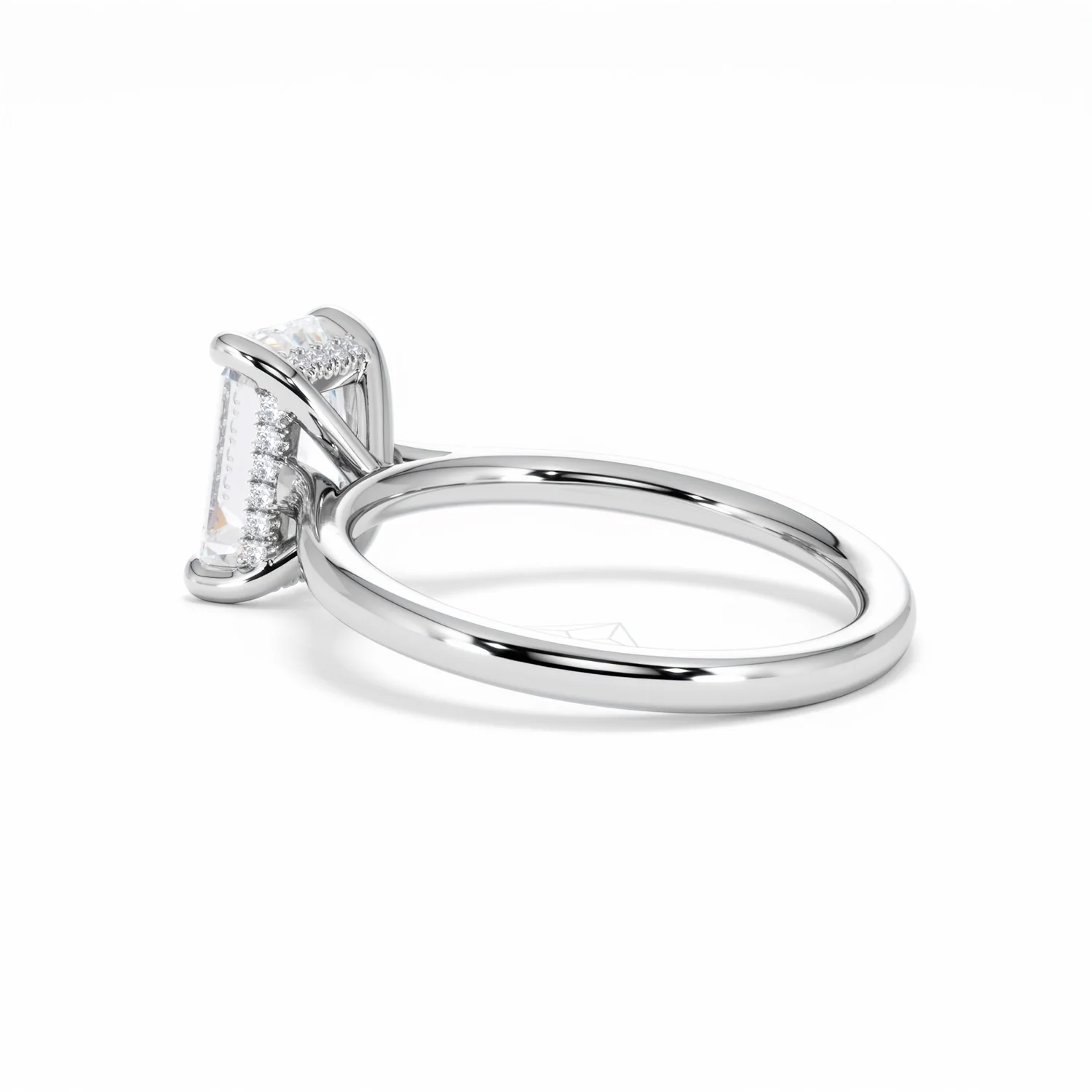 Amora Radiant 2.00ct Hidden Halo Lab Diamond Engagement Ring F/VS1 Set in Platinum - Image 62