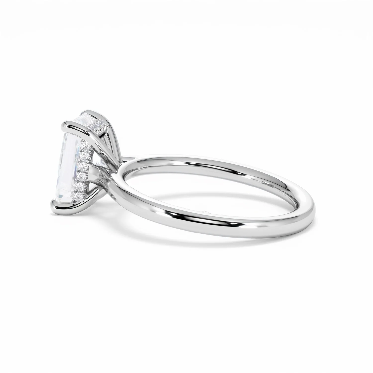 Amora Radiant 2.00ct Hidden Halo Lab Diamond Engagement Ring F/VS1 Set in Platinum - Image 66