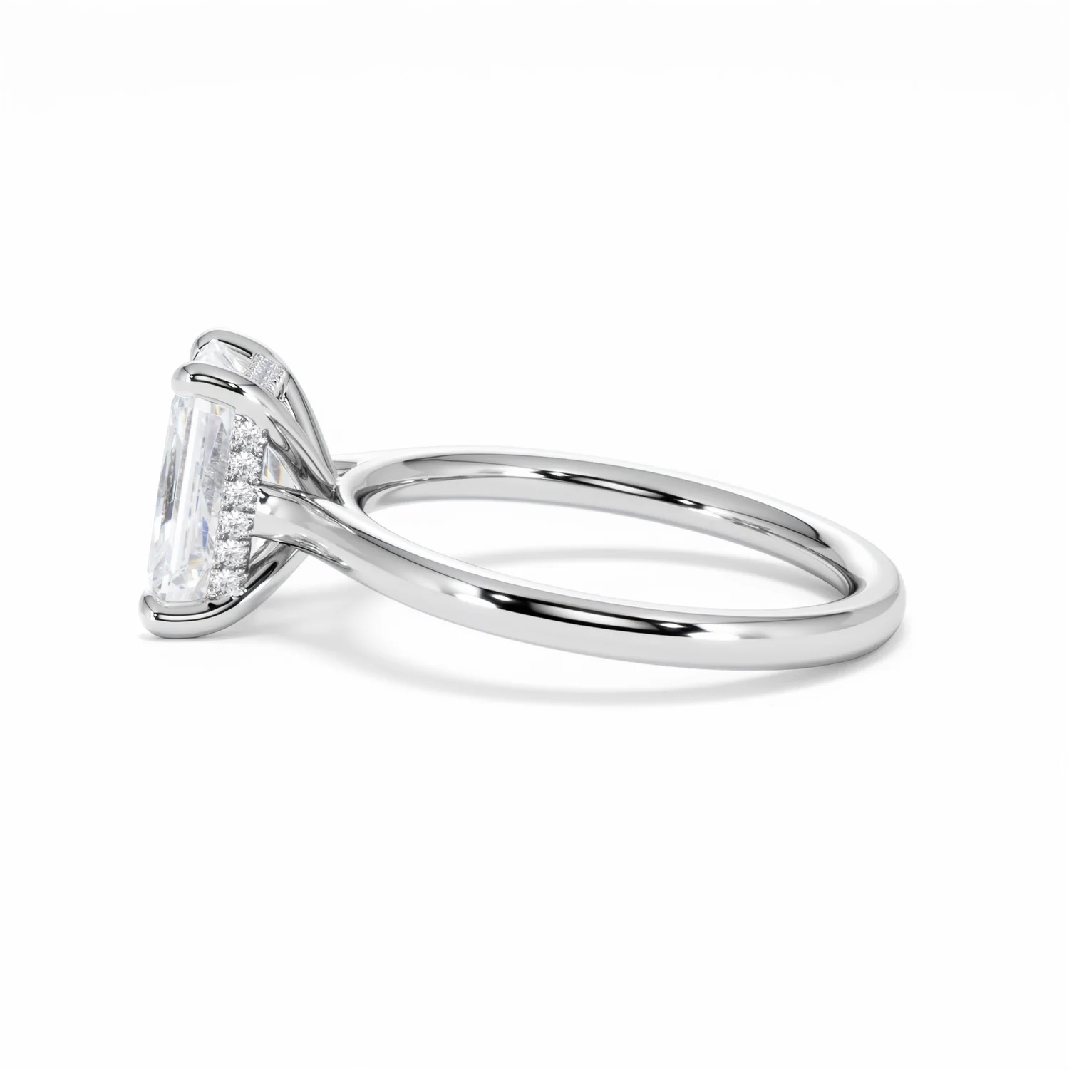 Amora Radiant 2.00ct Hidden Halo Lab Diamond Engagement Ring F/VS1 Set in Platinum - Image 69