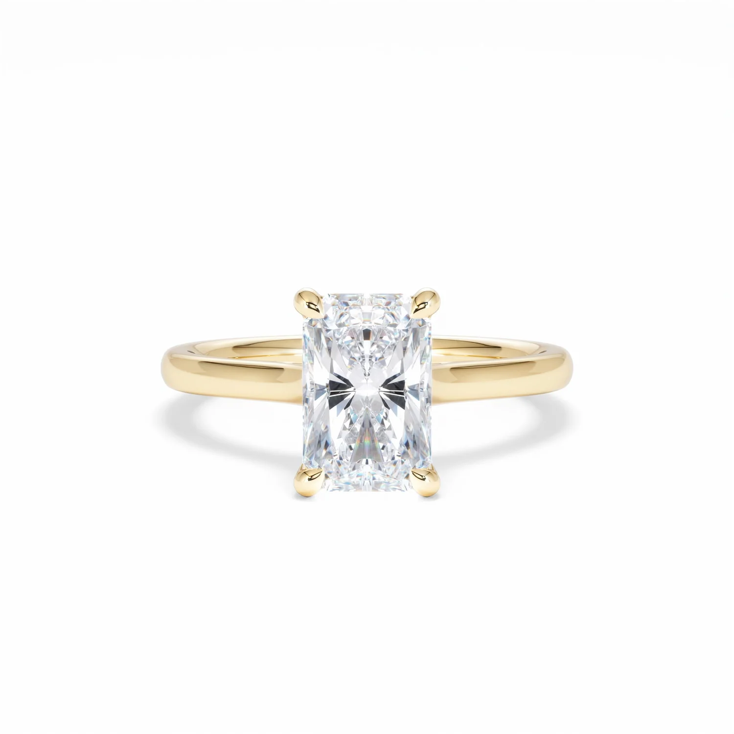 Amora Radiant 2.00ct Lab Diamond Engagement Ring F/VS1 Set in 18K Gold - Image 10