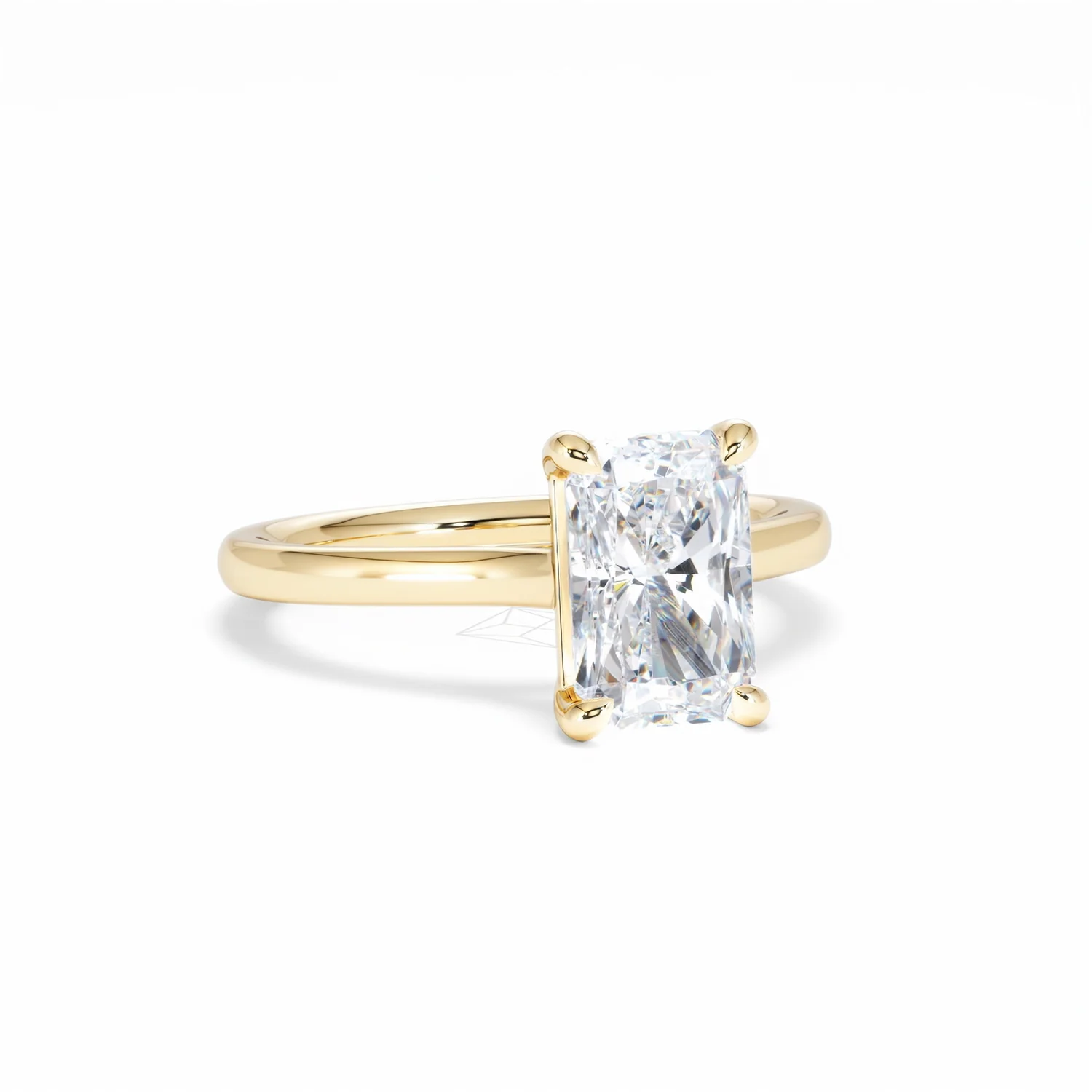 Amora Radiant 2.00ct Lab Diamond Engagement Ring F/VS1 Set in 18K Gold - Image 14