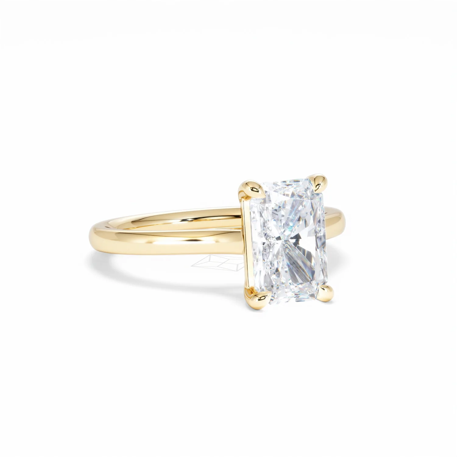 Amora Radiant 2.00ct Lab Diamond Engagement Ring F/VS1 Set in 18K Gold - Image 15
