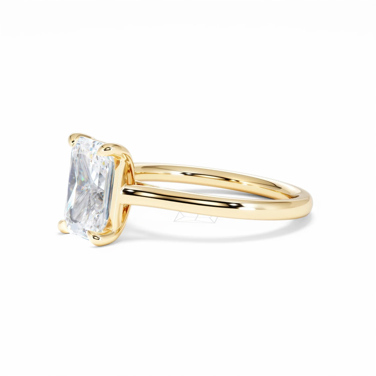 Amora Radiant 2.00ct Lab Diamond Engagement Ring F/VS1 Set in 18K Gold - Image 78