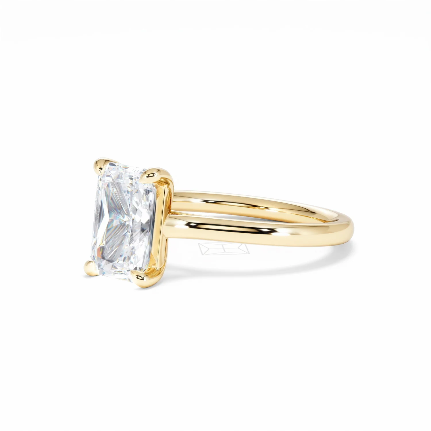 Amora Radiant 2.00ct Lab Diamond Engagement Ring F/VS1 Set in 18K Gold - Image 81