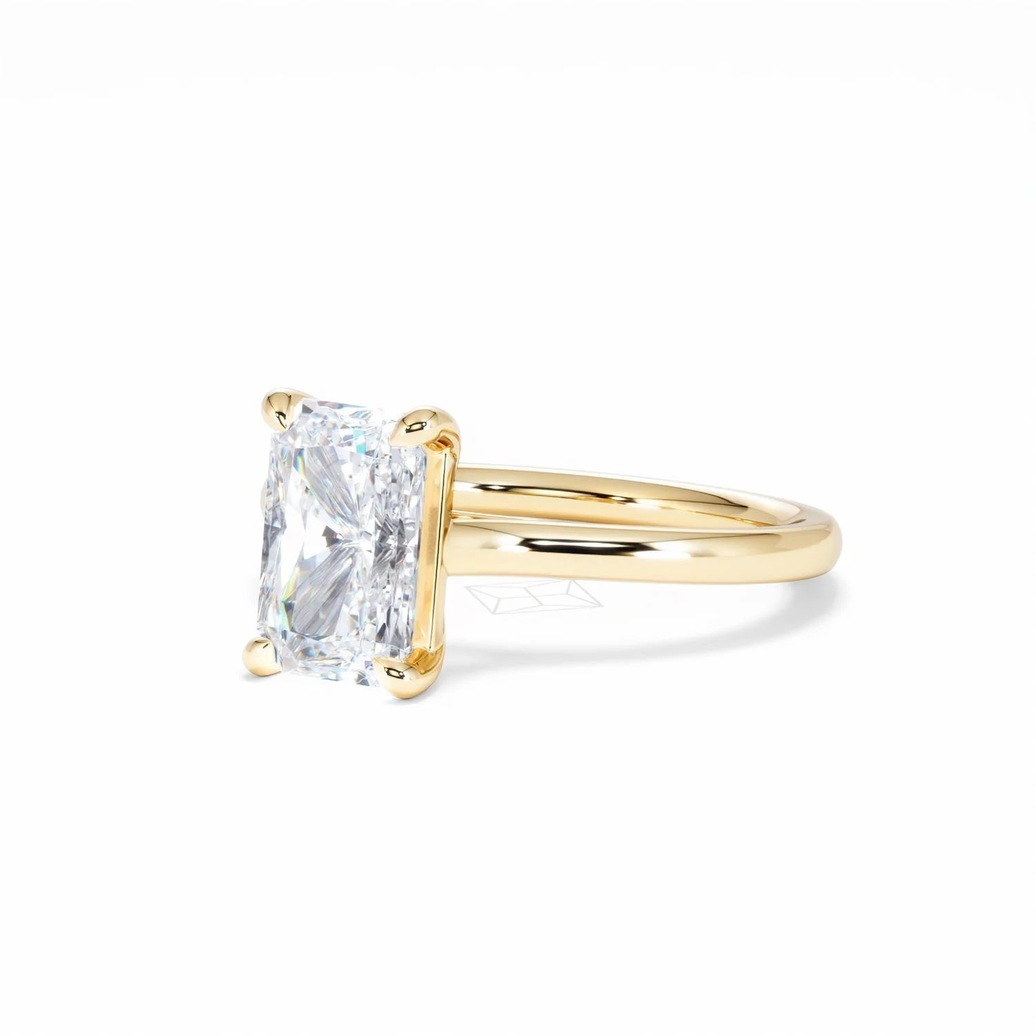 Amora Radiant 2.00ct Lab Diamond Engagement Ring F/VS1 Set in 18K Gold - Image 83