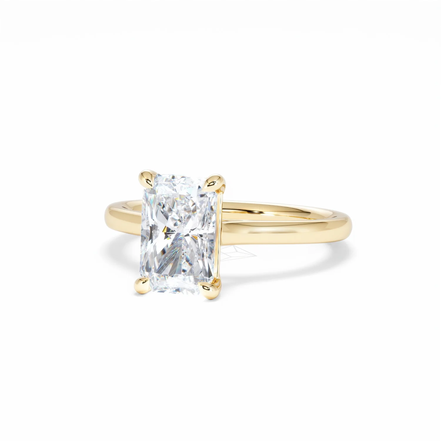 Amora Radiant 2.00ct Lab Diamond Engagement Ring F/VS1 Set in 18K Gold - Image 86