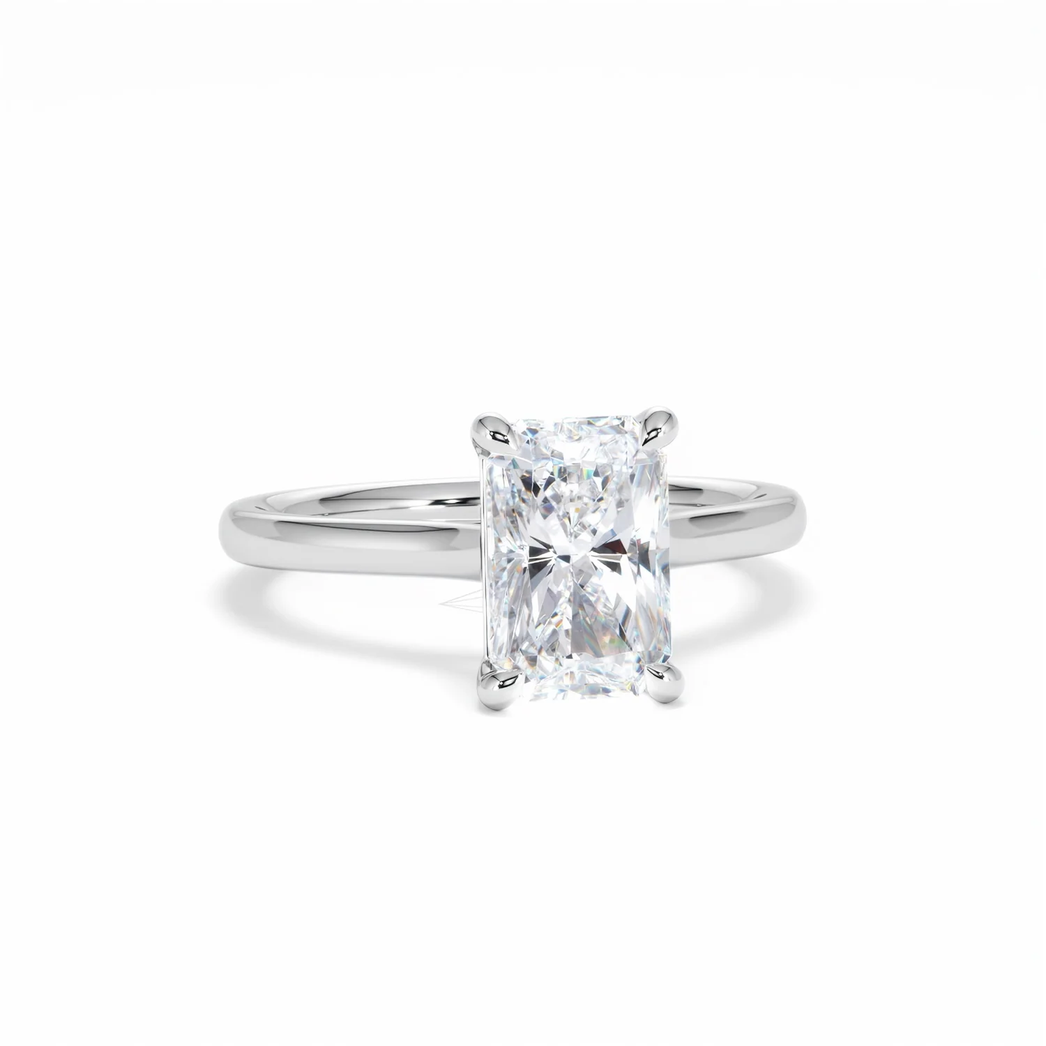 Amora Radiant 2.00ct Lab Diamond Engagement Ring F/VS1 Set in 18K White Gold - Image 12