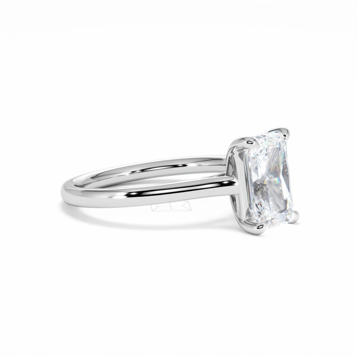Amora Radiant 2.00ct Lab Diamond Engagement Ring F/VS1 Set in 18K White Gold - Image 21