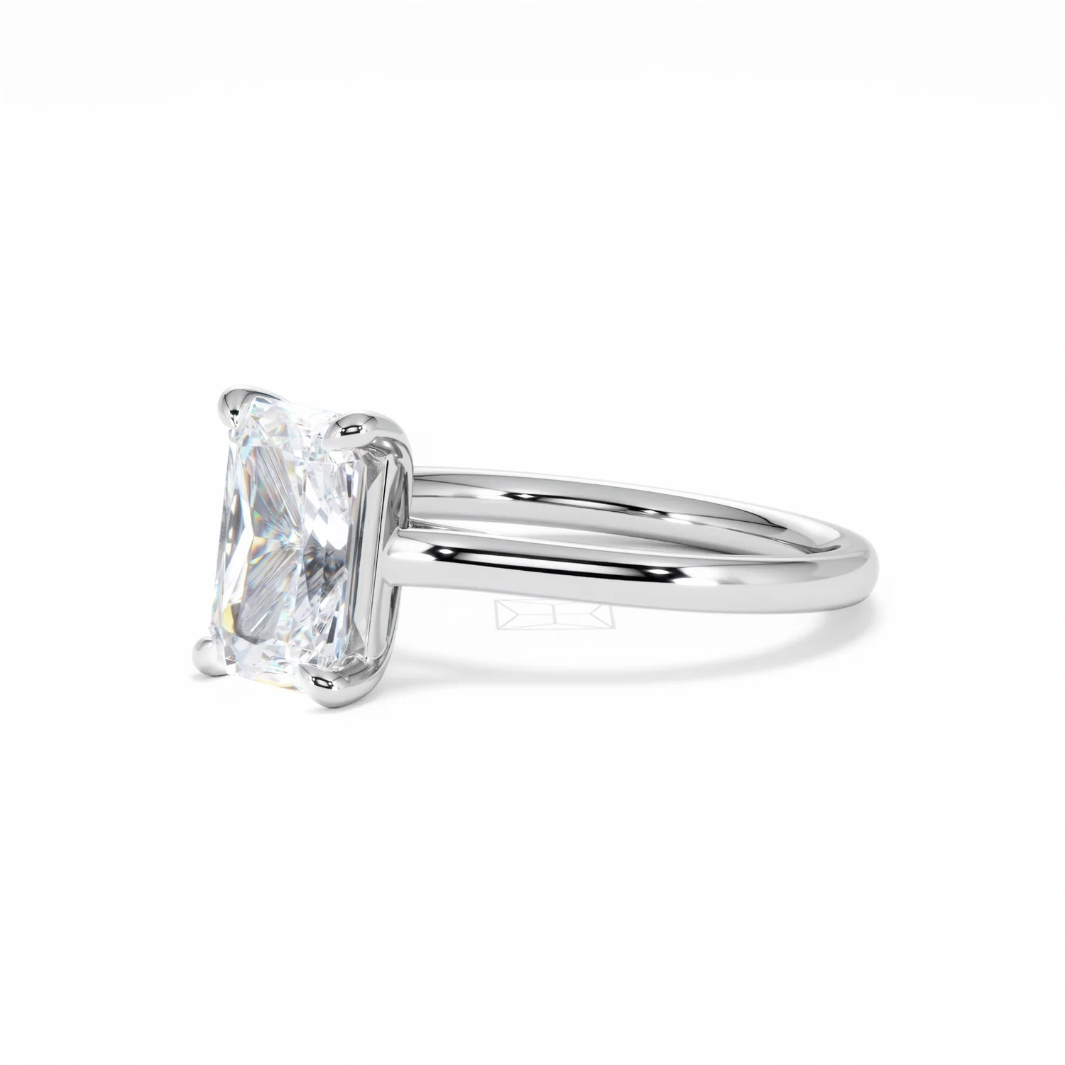 Amora Radiant 2.00ct Lab Diamond Engagement Ring F/VS1 Set in 18K White Gold - Image 80