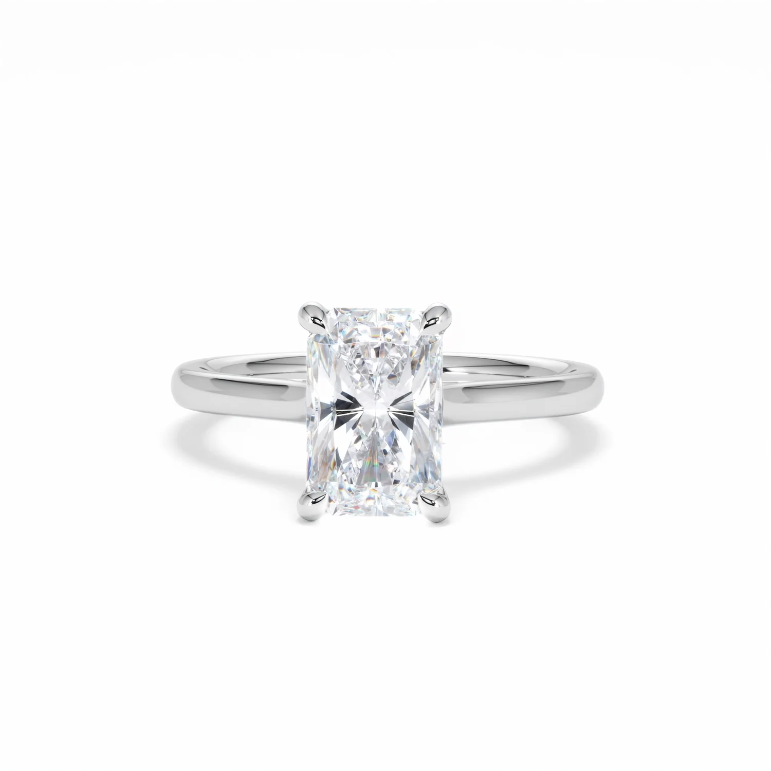 Amora Radiant 2.00ct Lab Diamond Engagement Ring F/VS1 Set in 18K White Gold - Image 89