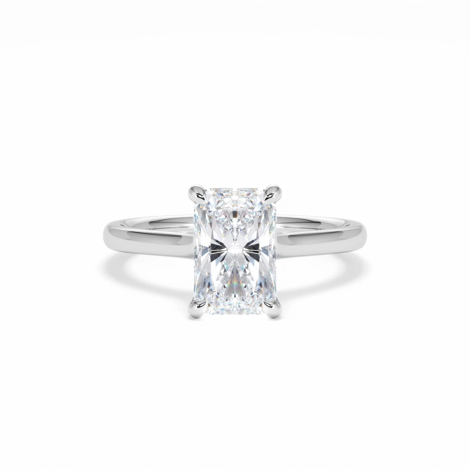 Amora Radiant 2.00ct Lab Diamond Engagement Ring F/VS1 Set in Platinum - Image 10