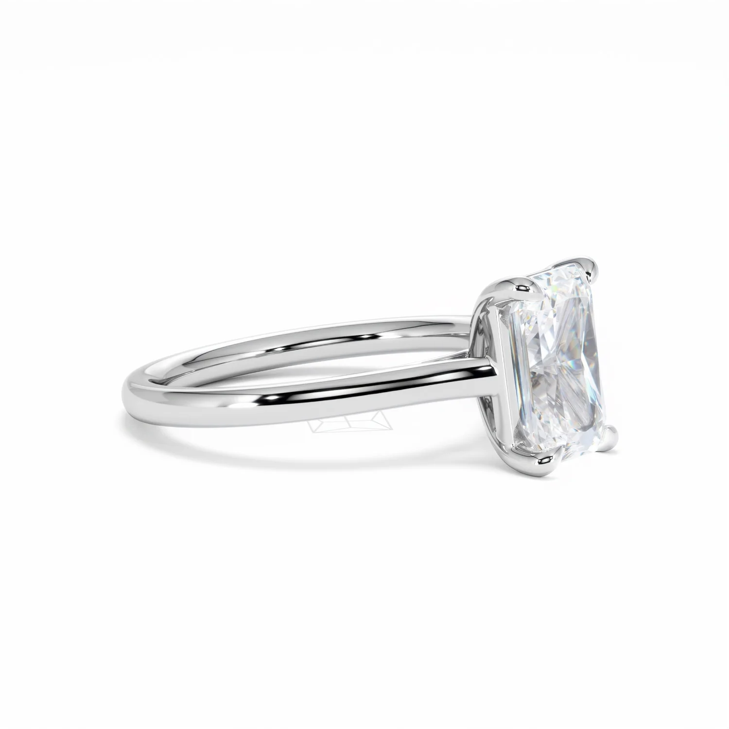 Amora Radiant 2.00ct Lab Diamond Engagement Ring F/VS1 Set in Platinum - Image 22